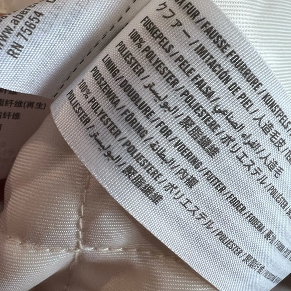 Abercrombie Toggle Sherpa jacket size large - Picture 7 of 8